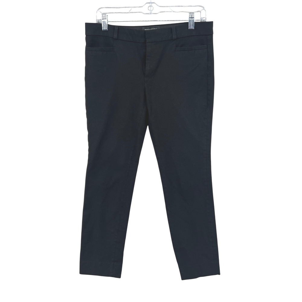 Banana Republic Sloan Pants Size 6 Black Tailored Slim Fit Professional Workwear